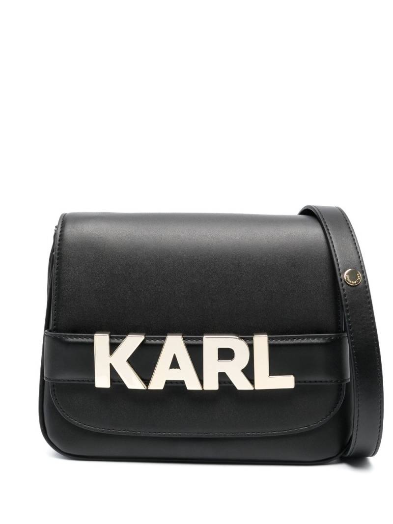 Karl Lagerfeld K/Letters logo-plaque crossbody bag - Black von Karl Lagerfeld