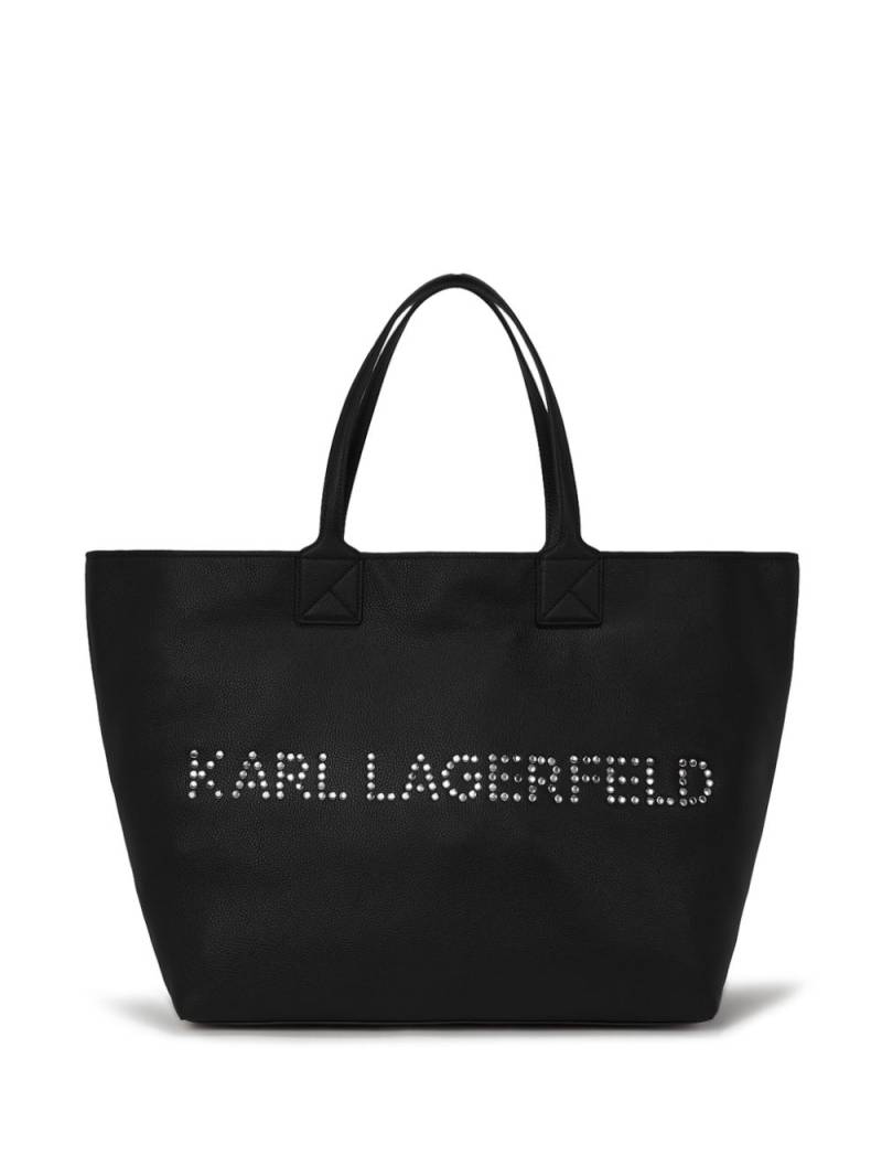 Karl Lagerfeld K/Marché leather tote bag - Black von Karl Lagerfeld