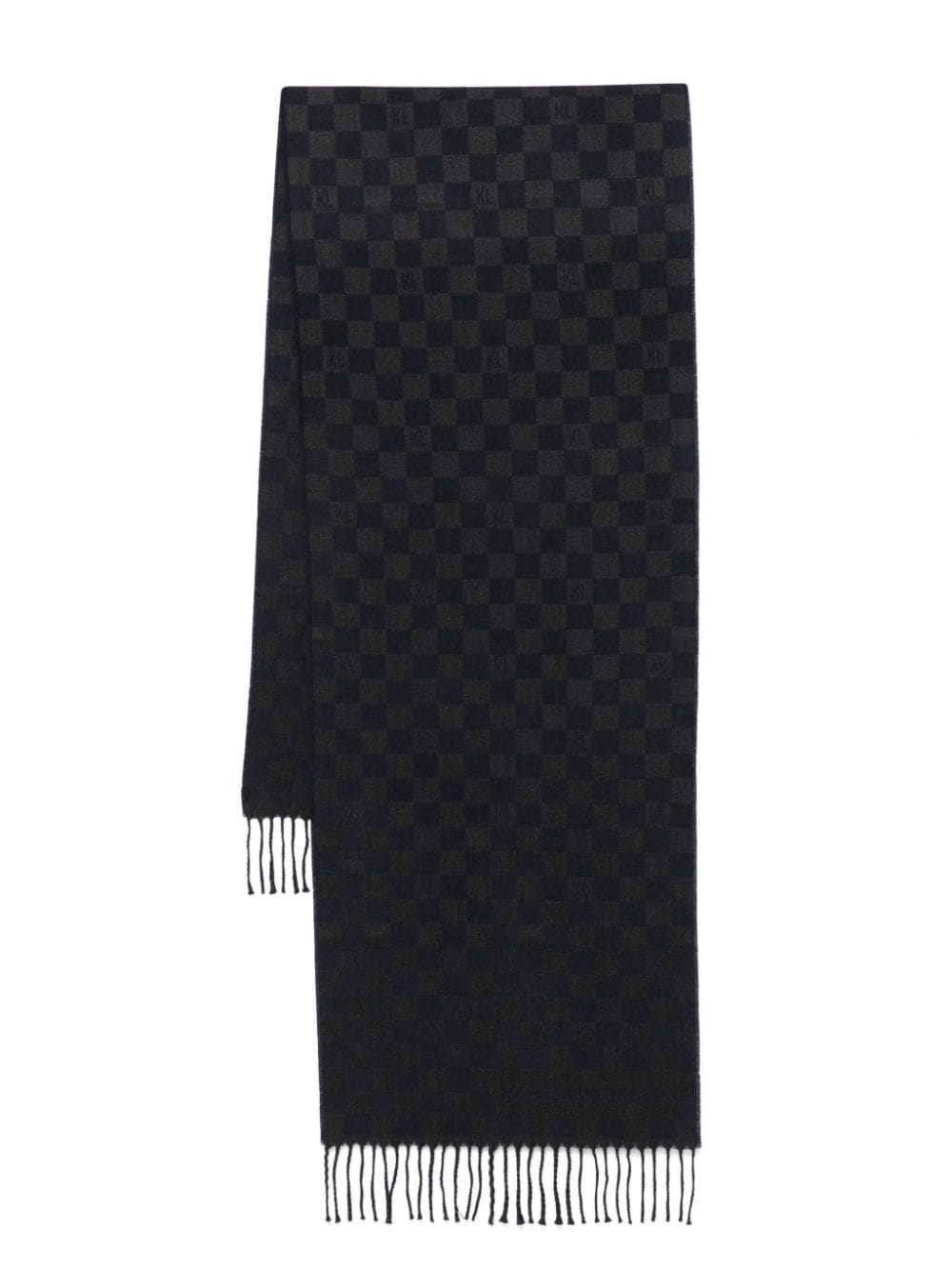 Karl Lagerfeld K/Monogram scarf - Blue von Karl Lagerfeld