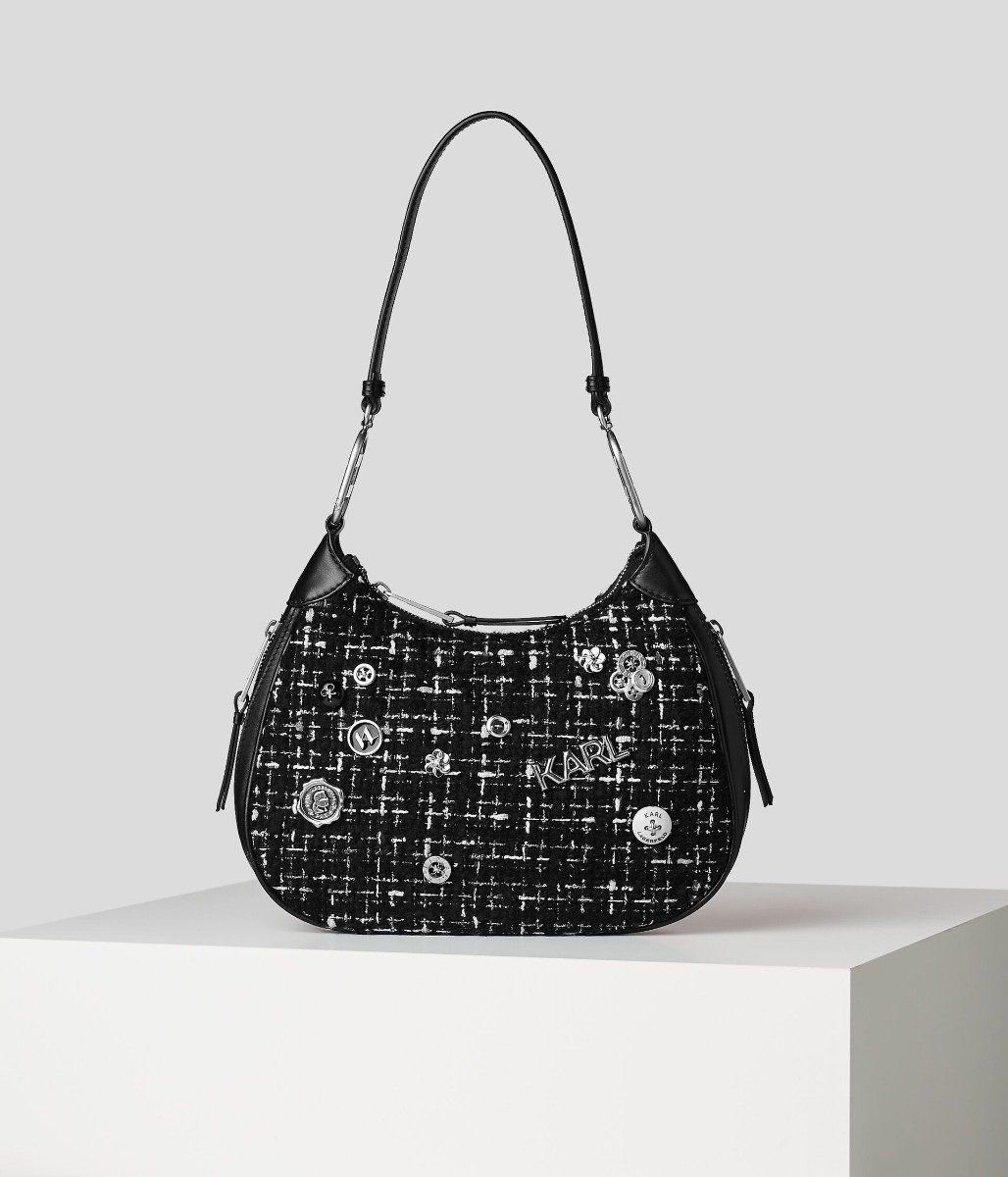 Karl Lagerfeld K/PINS BOUCLE MEDIUM SHOULDER BAG-0 Einmalige Grösse von Karl Lagerfeld