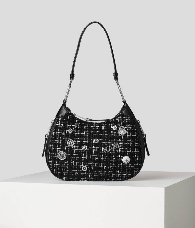 Karl lagerfeld K/PINS BOUCLE MEDIUM SHOULDER BAG-0 Einmalige Grösse von Karl lagerfeld