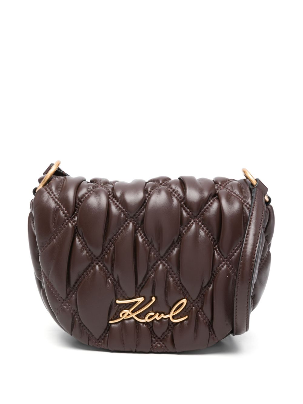 Karl Lagerfeld K/Signature Kuilt cross body bag - Brown von Karl Lagerfeld