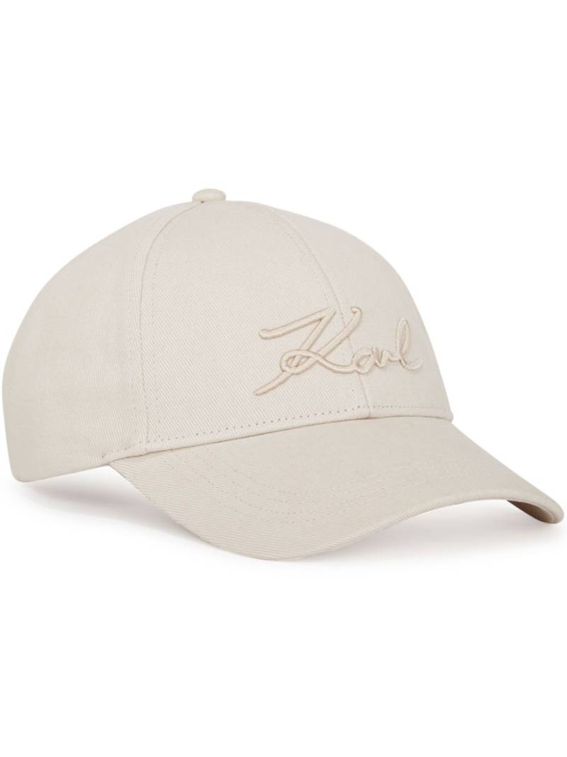 Karl Lagerfeld K/Signature baseball cap - Neutrals von Karl Lagerfeld