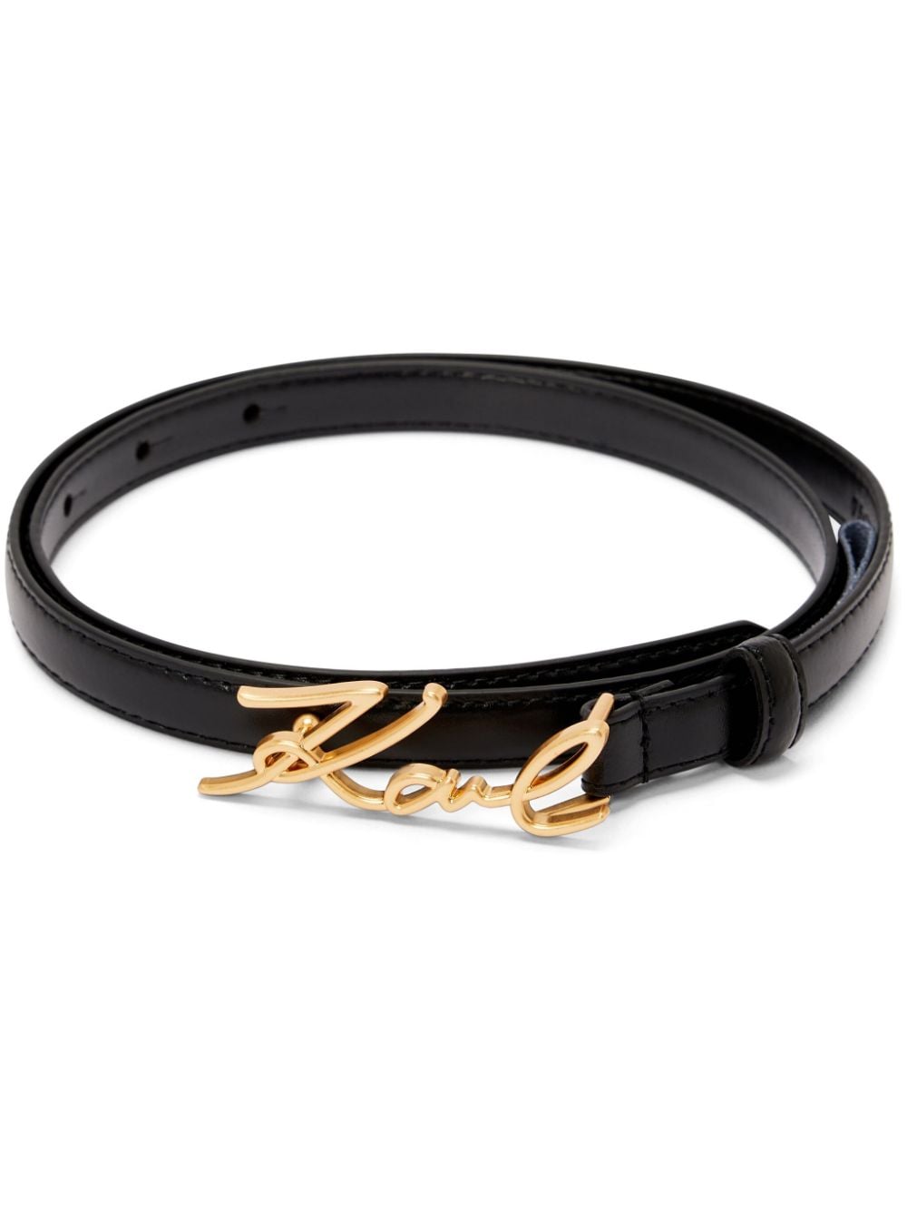 Karl Lagerfeld K/Signature buckle belt - Black von Karl Lagerfeld