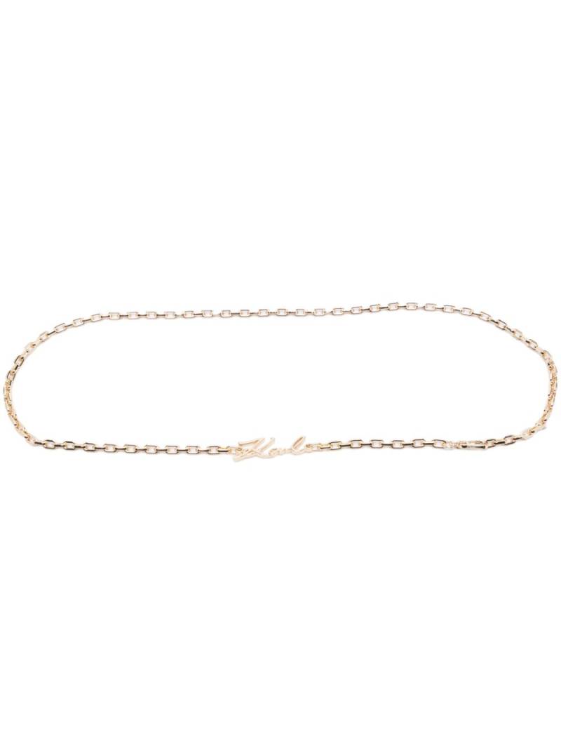 Karl Lagerfeld K/Signature chain-link belt - Gold von Karl Lagerfeld