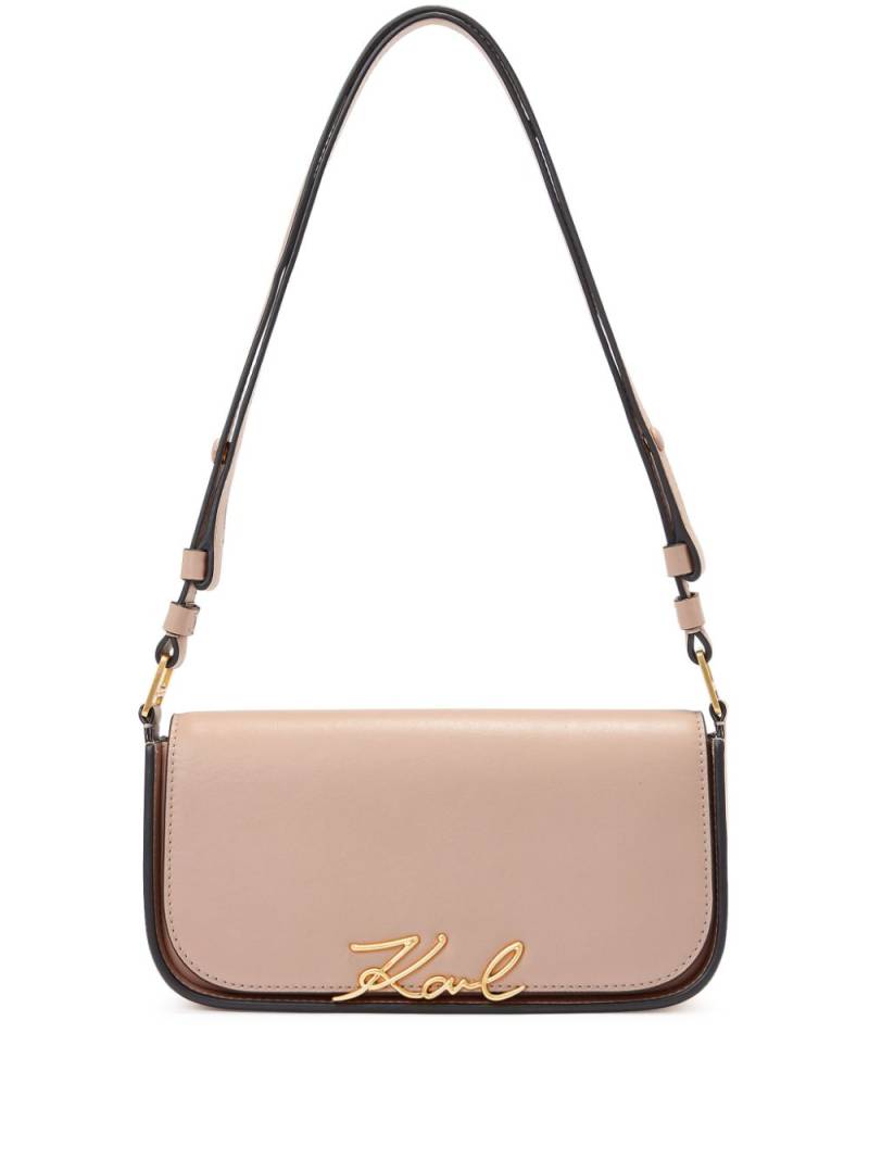 Karl Lagerfeld K/Signature crossbody bag - Neutrals von Karl Lagerfeld