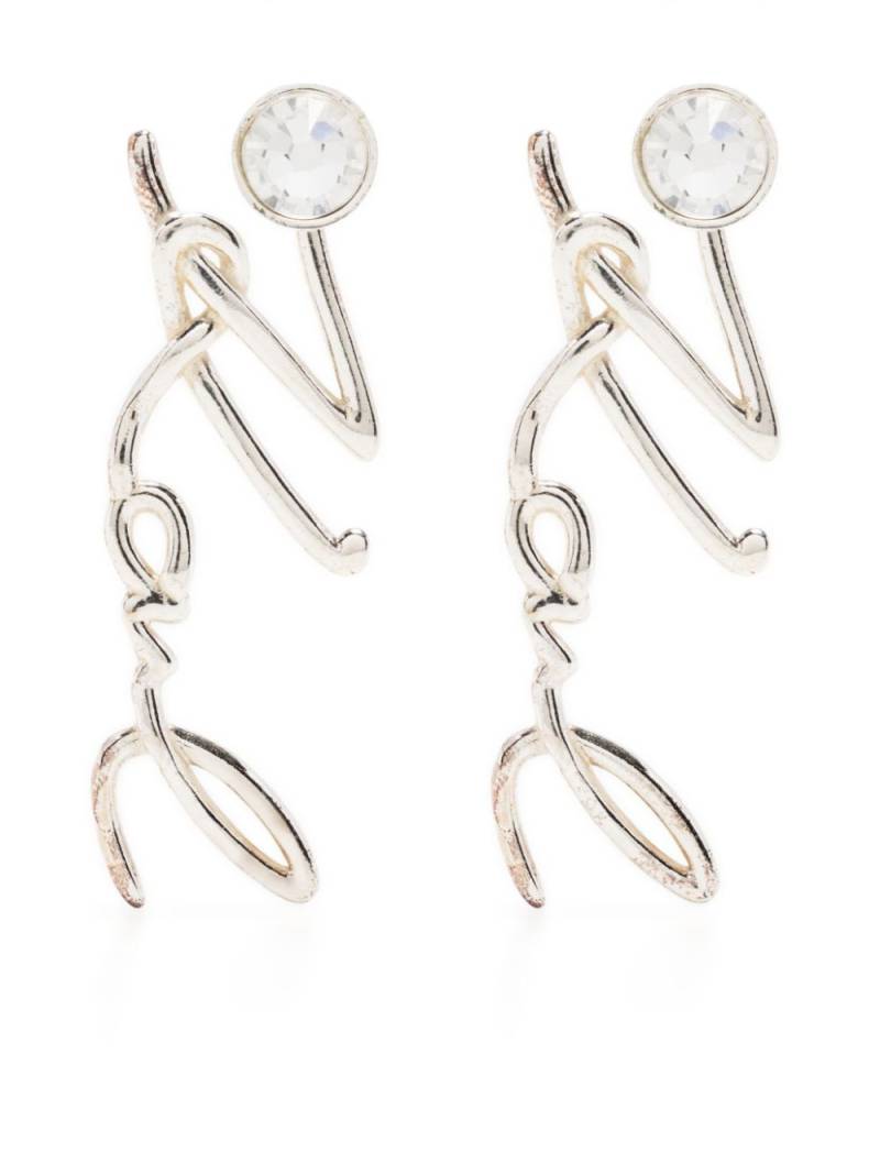 Karl Lagerfeld K/Signature drop earrings - Silver von Karl Lagerfeld