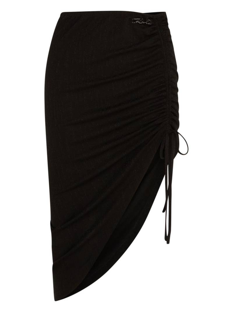 Karl Lagerfeld K/Signature midi skirt - Black von Karl Lagerfeld