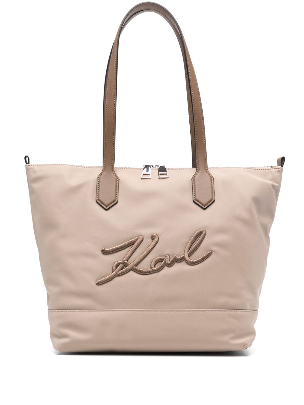 Karl Lagerfeld K/Signature tote bag - Neutrals von Karl Lagerfeld