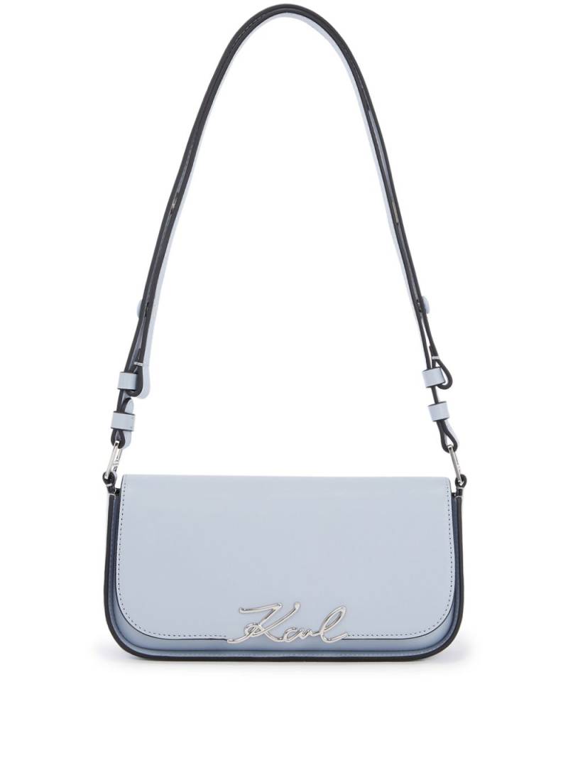 Karl Lagerfeld K/Signature two-way cross body bag - Blue von Karl Lagerfeld