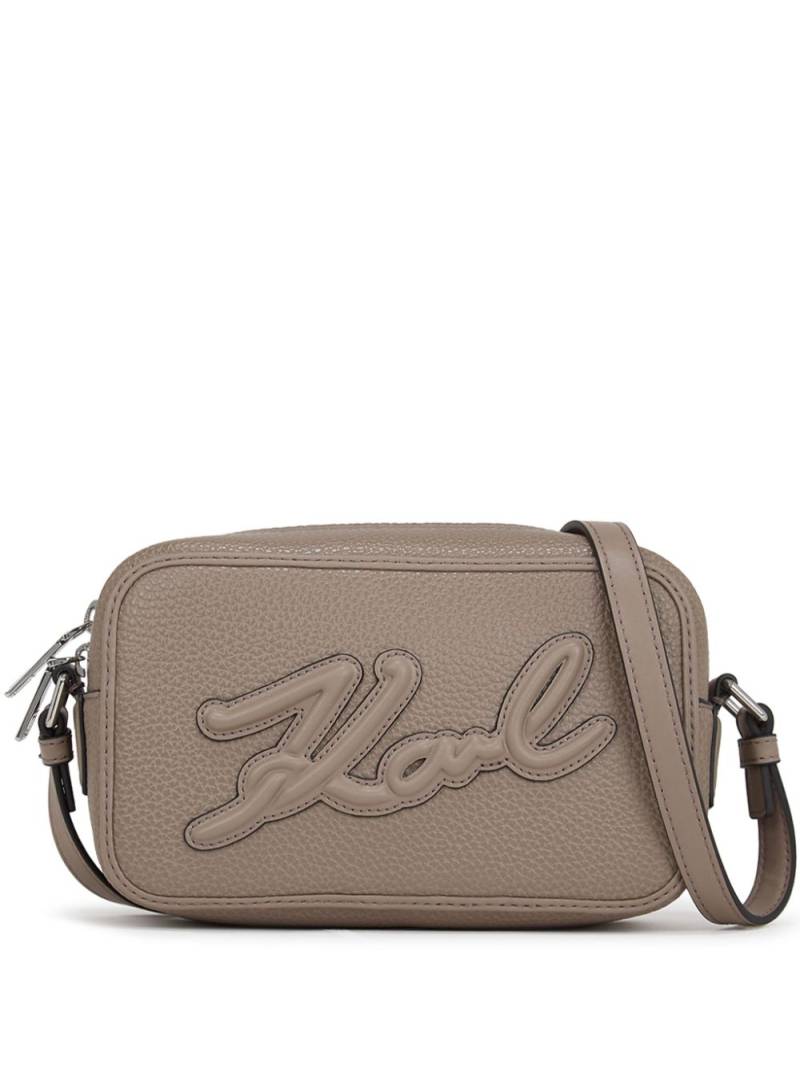 Karl Lagerfeld K/Skuare Grainy camera bag - Neutrals von Karl Lagerfeld