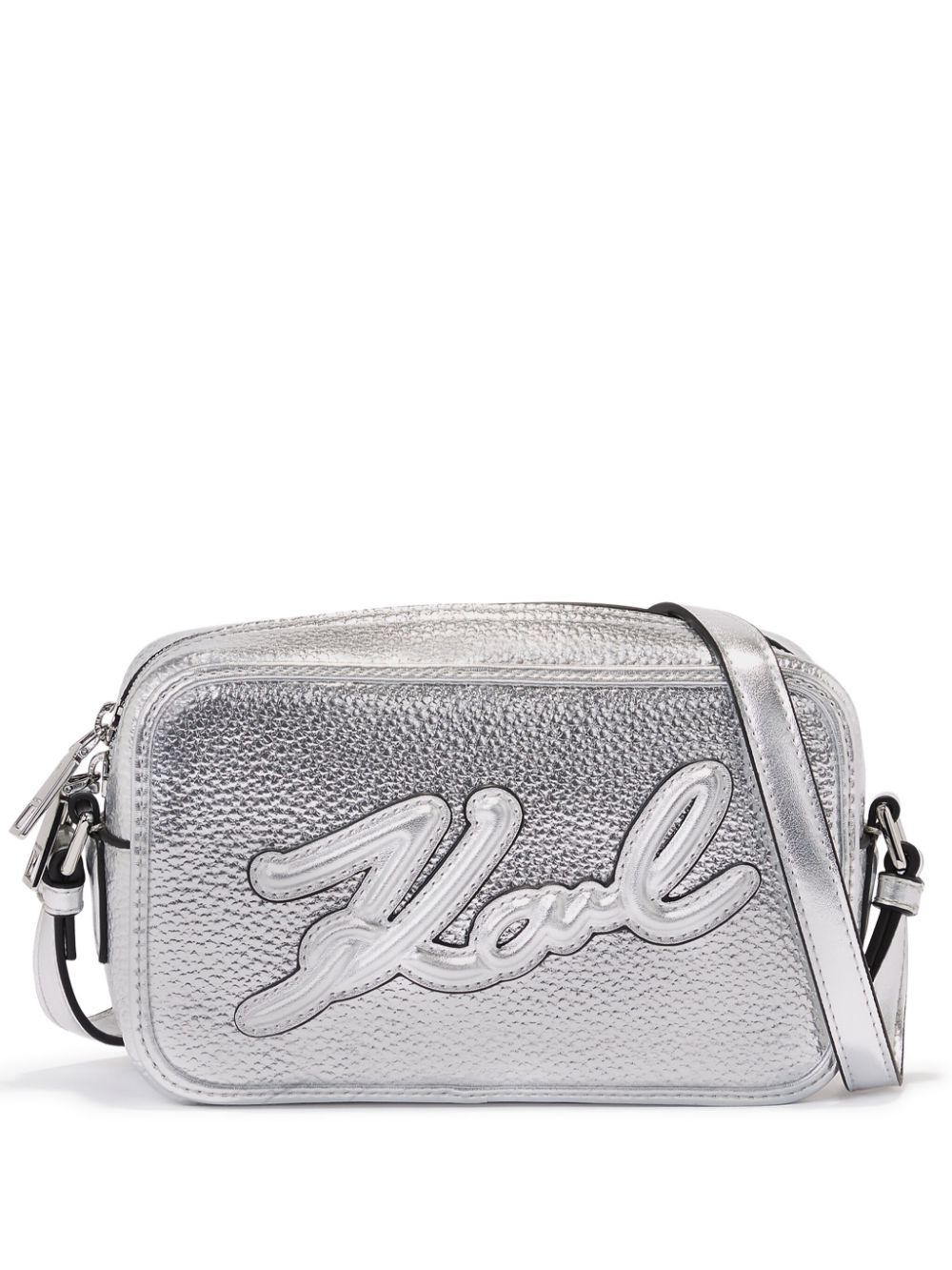 Karl Lagerfeld K/Skuare Grainy camera bag - Silver von Karl Lagerfeld