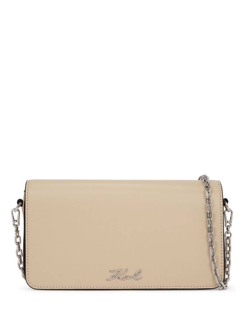 Karl Lagerfeld K/signature cross body bag - Neutrals von Karl Lagerfeld