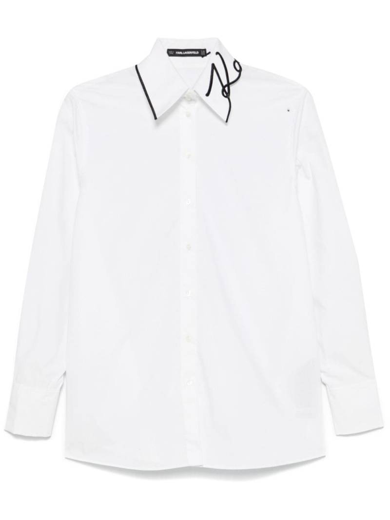 Karl Lagerfeld KARL Signature shirt - White von Karl Lagerfeld