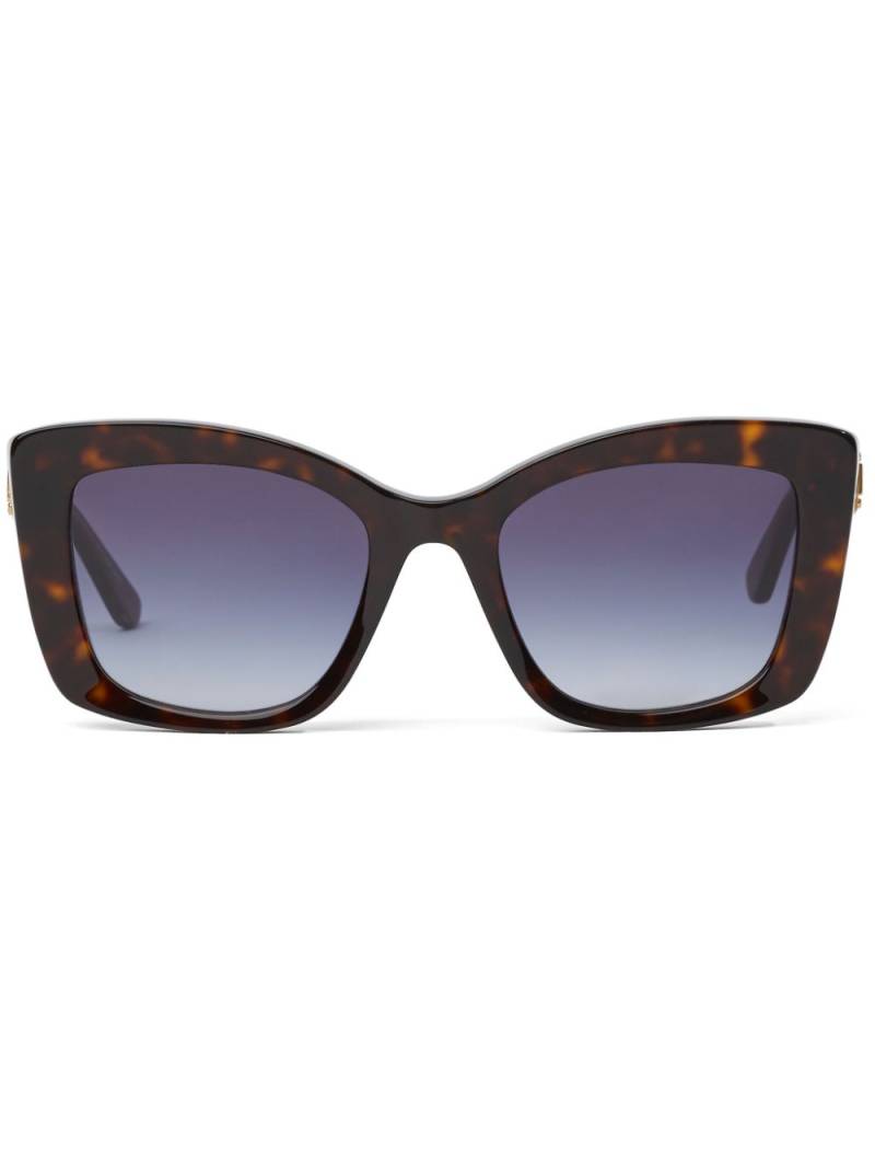 Karl Lagerfeld KL Heritage tortoiseshell-effect sunglasses - Brown von Karl Lagerfeld