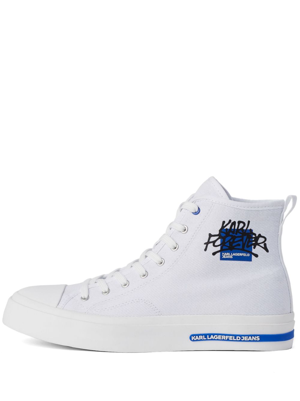 Karl Lagerfeld x Crapule2000 Forever high-top sneakers - White von Karl Lagerfeld