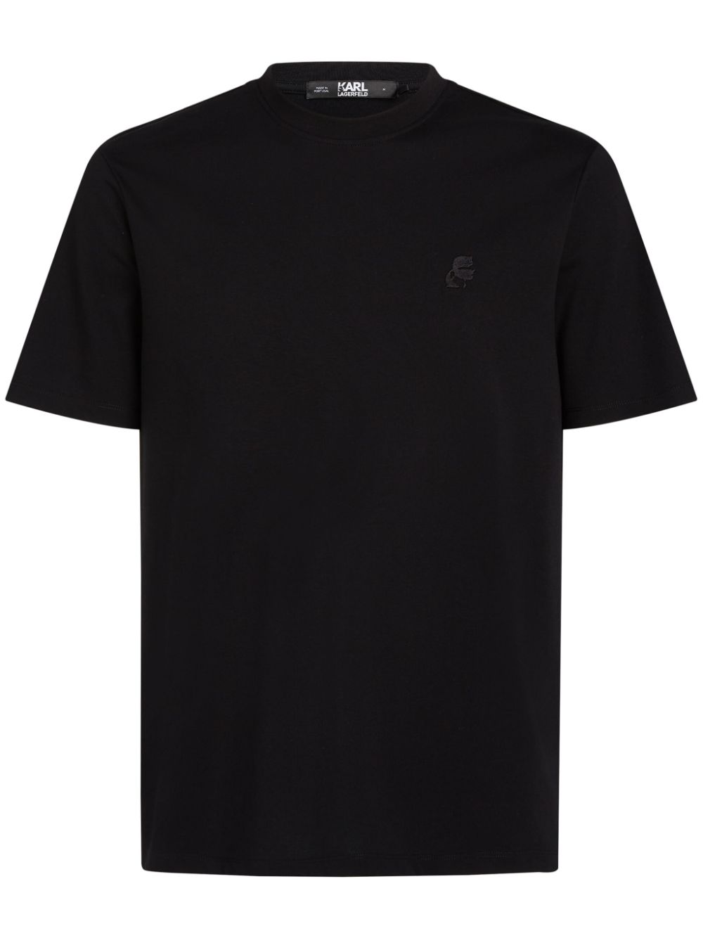 Karl Lagerfeld Kameo logo-embroidered T-shirt - Black von Karl Lagerfeld