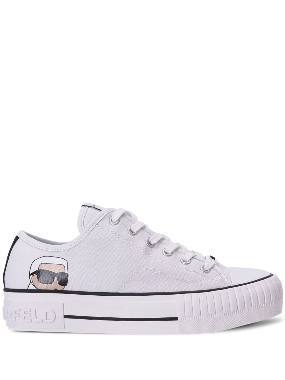 Karl Lagerfeld Kampus Max lace-up sneakers - White von Karl Lagerfeld