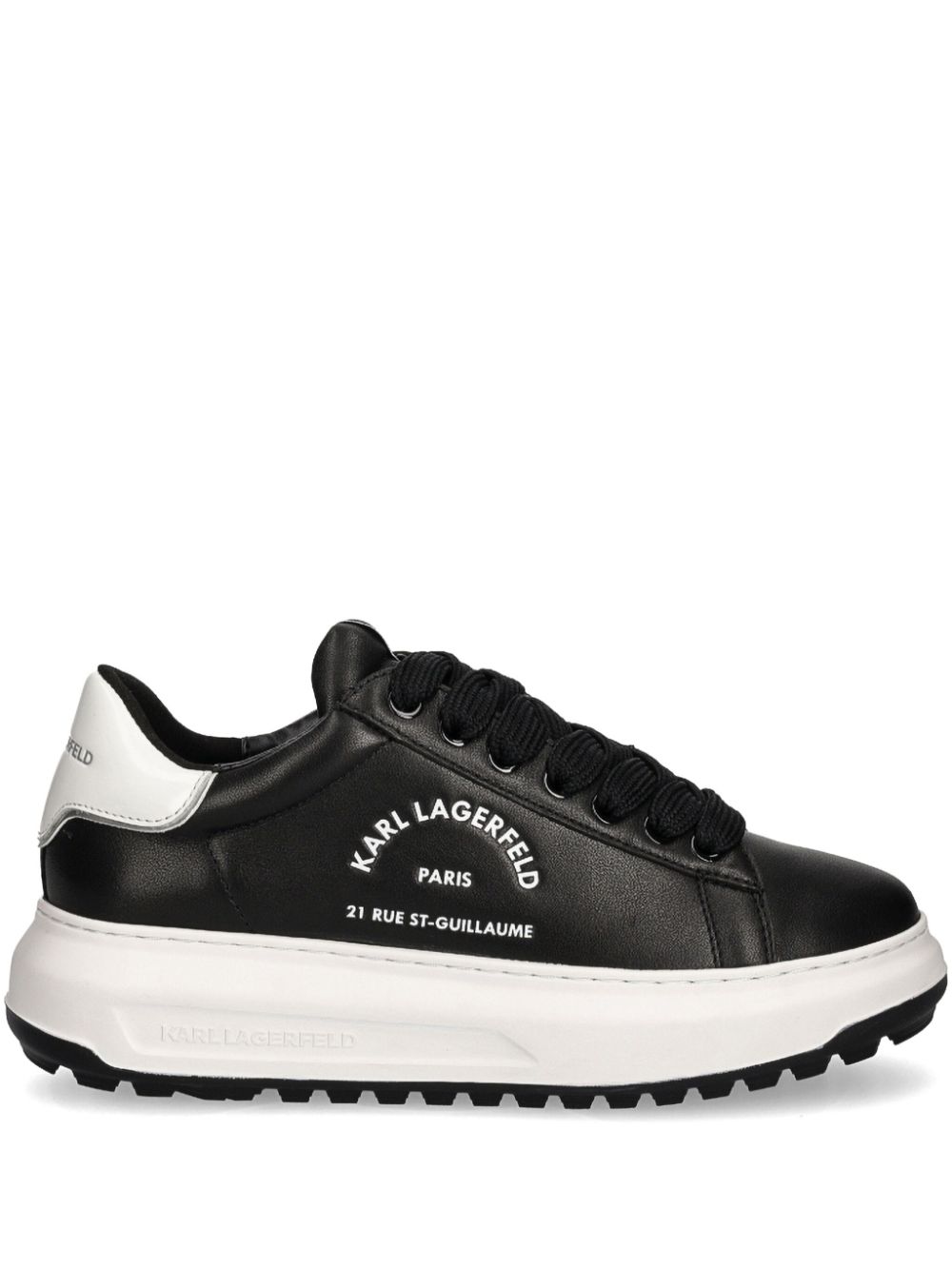 Karl Lagerfeld Kapri Maison Karl leather sneakers - Black von Karl Lagerfeld