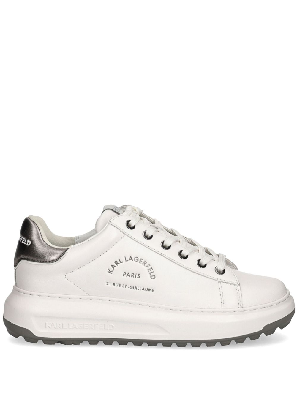 Karl Lagerfeld Kapri Maison Karl leather sneakers - White von Karl Lagerfeld