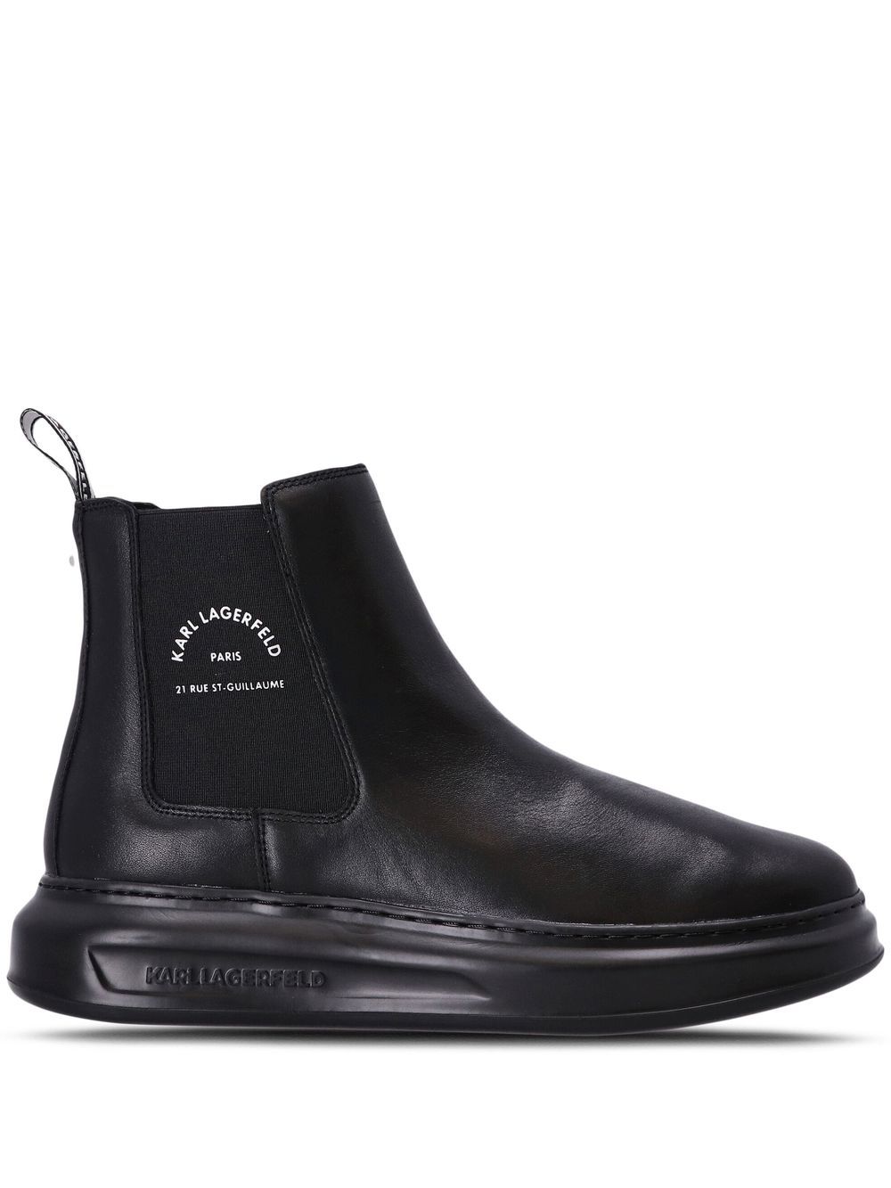 Karl Lagerfeld Kapri leather ankle boots - Black von Karl Lagerfeld
