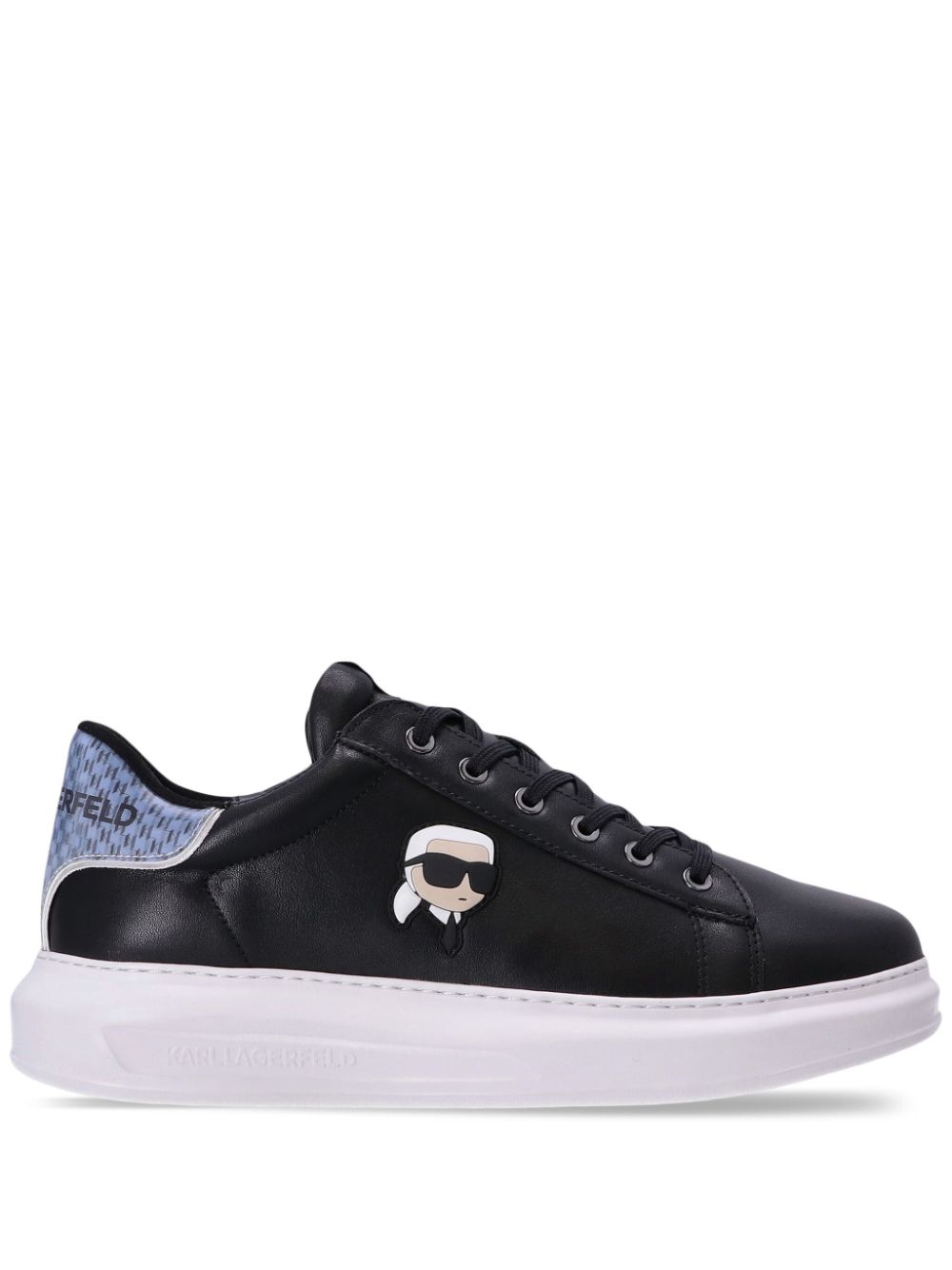 Karl Lagerfeld Kapri leather sneakers - Black von Karl Lagerfeld