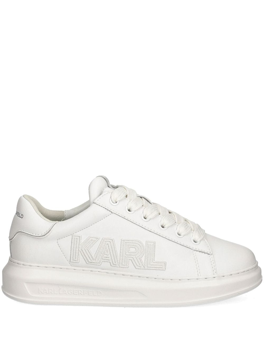 Karl Lagerfeld Kapri leather sneakers - White von Karl Lagerfeld