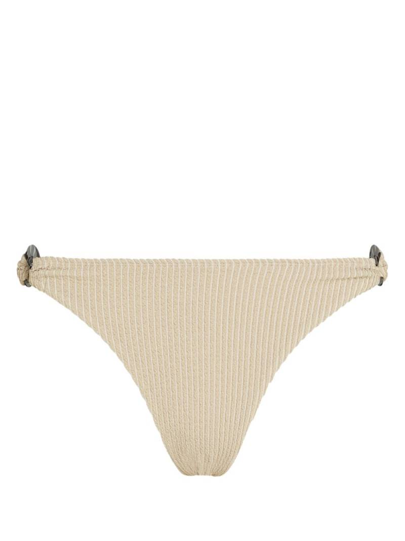 Karl Lagerfeld Fan Charm lurex bikini bottoms - Neutrals von Karl Lagerfeld