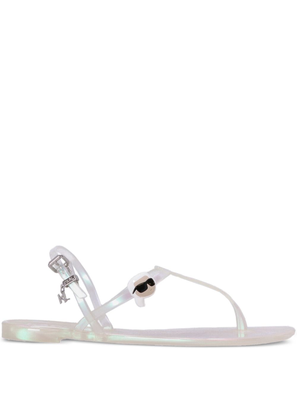 Karl Lagerfeld Karl Ikonik NFT jelly sandals - White von Karl Lagerfeld