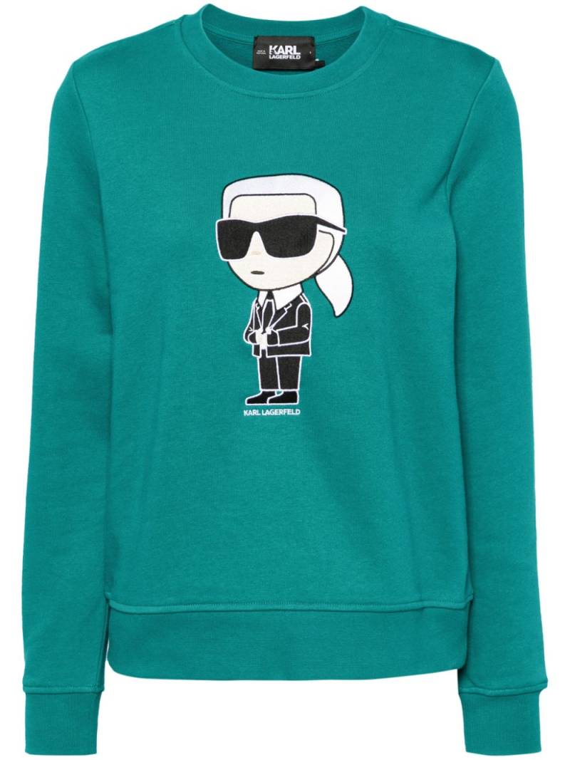 Karl Lagerfeld Karl Ikonik cotton sweatshirt - Green von Karl Lagerfeld