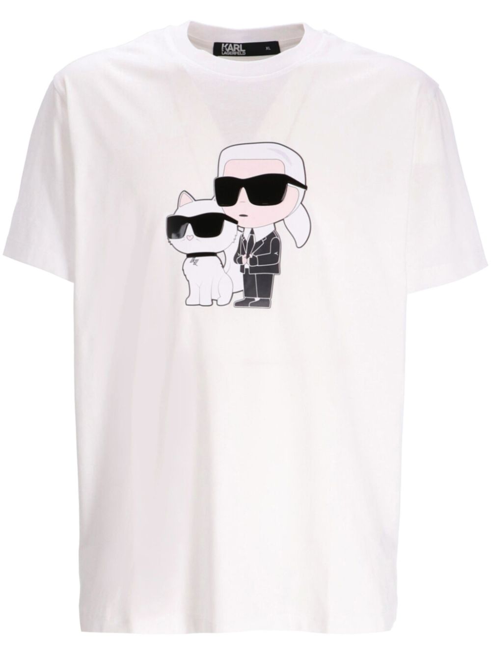 Karl Lagerfeld Karl Ikonik & Choupette T-shirt - White von Karl Lagerfeld