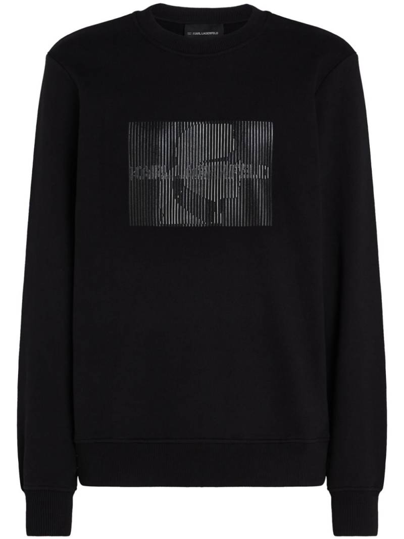 Karl Lagerfeld Optical Illusion sweatshirt - Black von Karl Lagerfeld