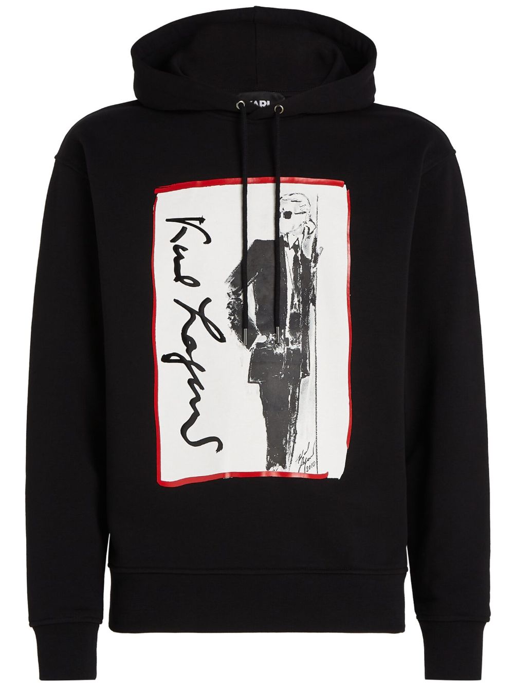 Karl Lagerfeld Karl Series illustration-print hoodie - Black von Karl Lagerfeld