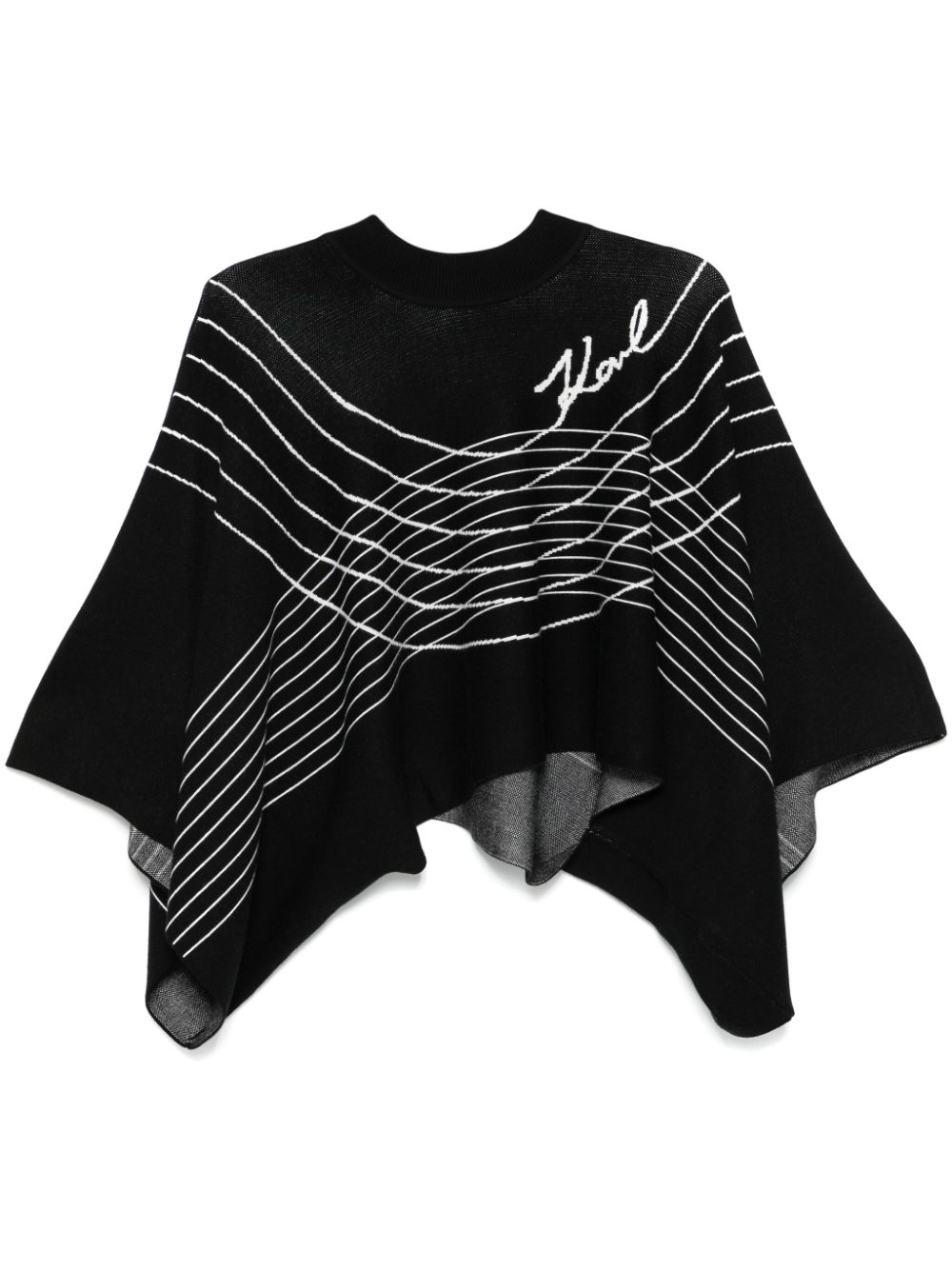 Karl Lagerfeld Karl Signature scarf sweater - Black von Karl Lagerfeld