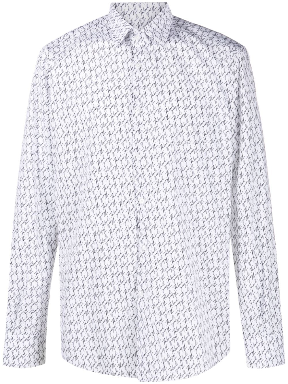 Karl Lagerfeld Karligraphy-motif cotton shirt - Yellow von Karl Lagerfeld