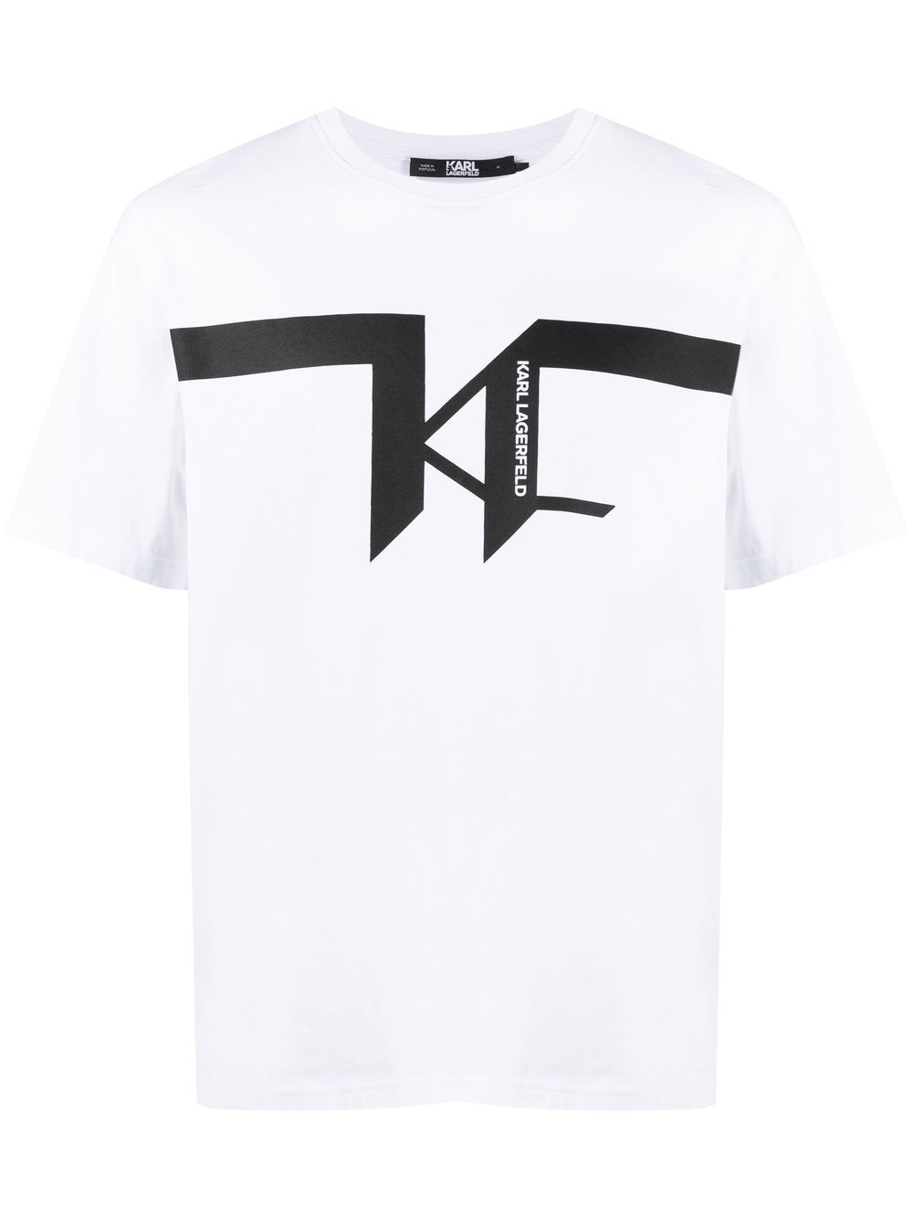 Karl Lagerfeld Kl-logo organic-cotton T-Shirt - White von Karl Lagerfeld