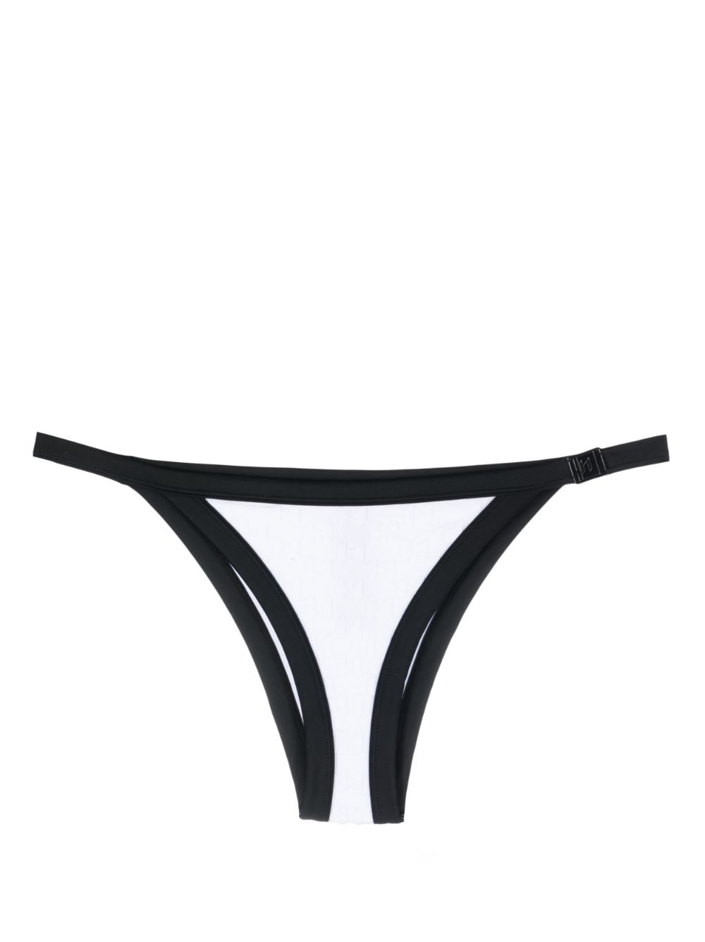 Karl Lagerfeld Kl monogram bikini bottoms - White von Karl Lagerfeld