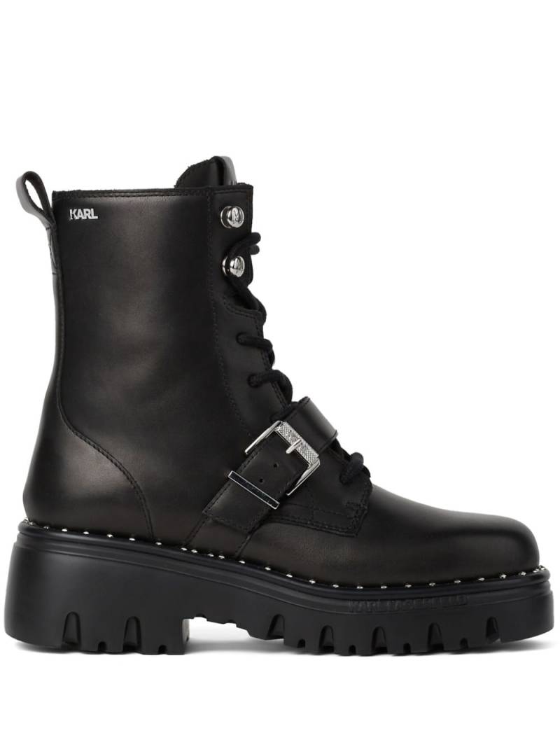 Karl Lagerfeld Kombat Roller ankle boots - Black von Karl Lagerfeld