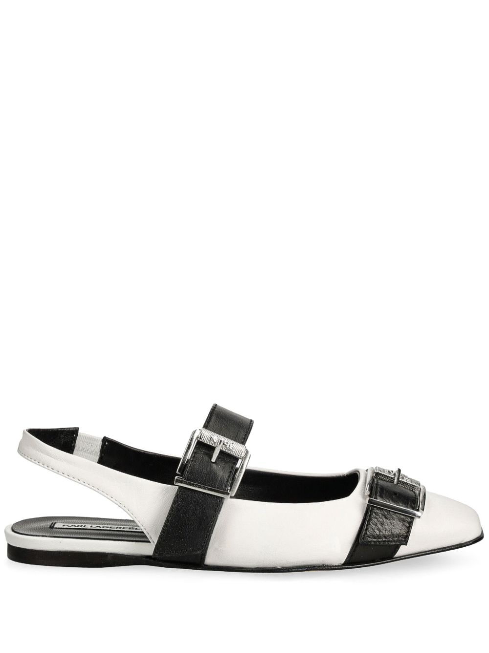 Karl Lagerfeld Konnie Double Strap ballet flats - White von Karl Lagerfeld