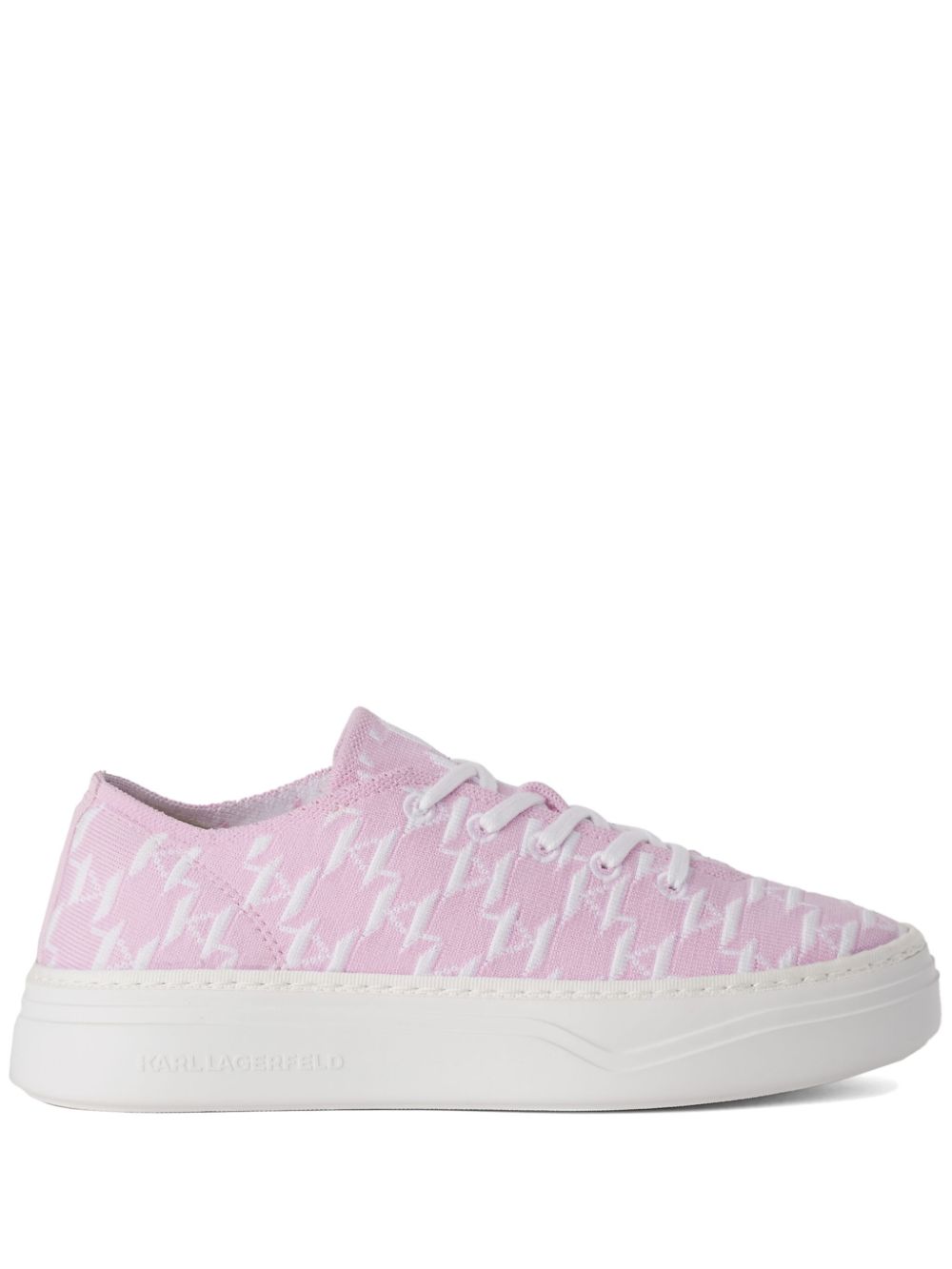 Karl Lagerfeld Konvert monogram-pattern sneakers - Pink von Karl Lagerfeld