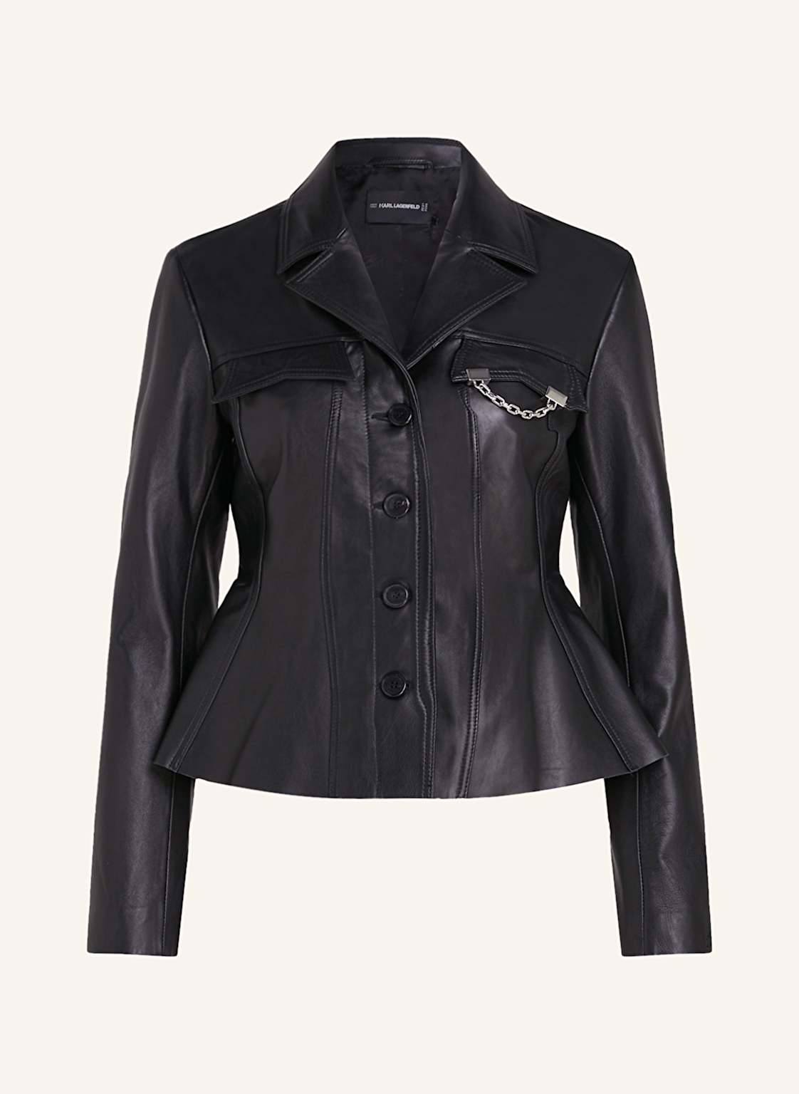 Karl Lagerfeld Lederjacke schwarz von Karl Lagerfeld