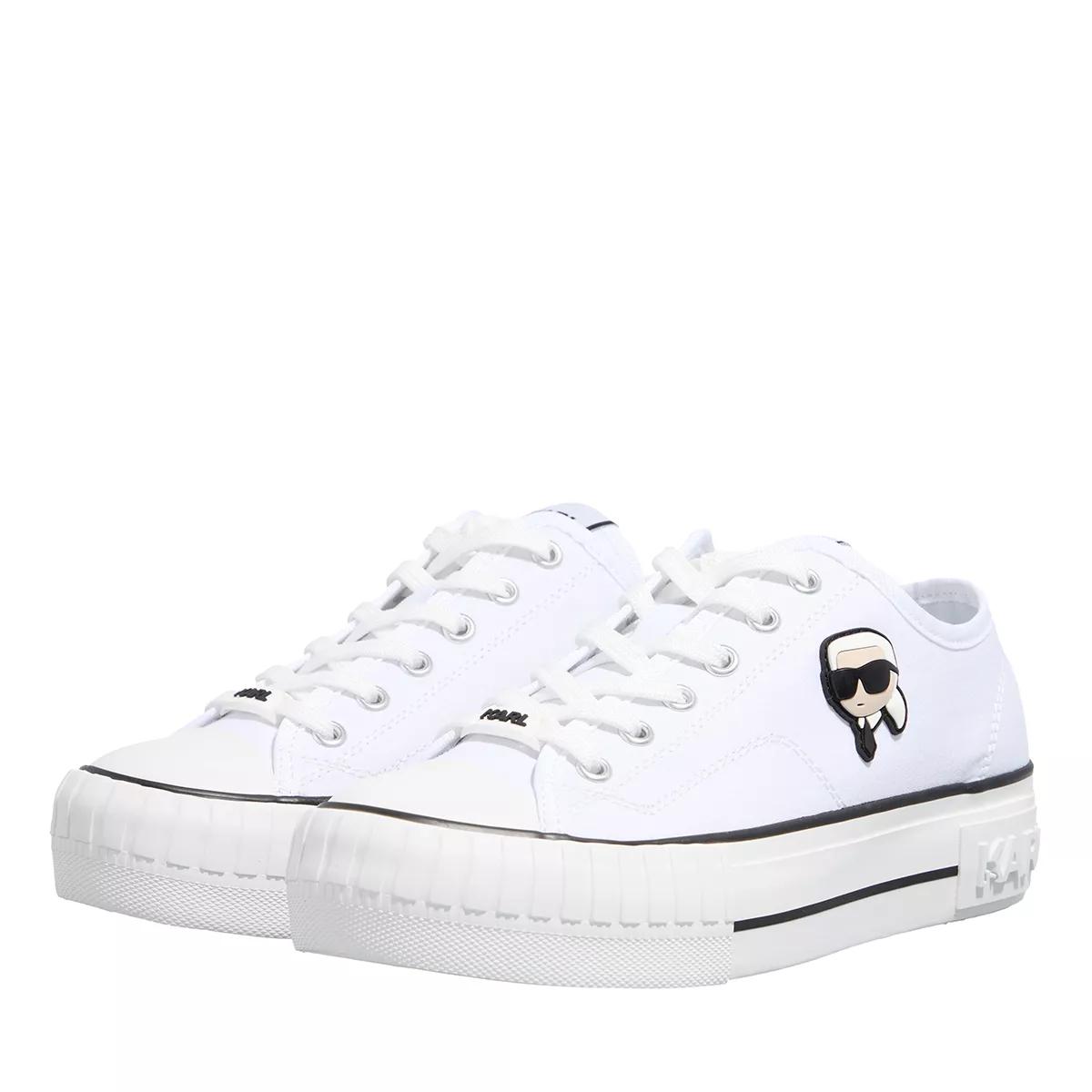 Karl Lagerfeld Low-Top Sneaker - Kampus Max Nft Patch Lo Lace - Gr. 37 (EU) - in Weiß - für Damen von Karl Lagerfeld