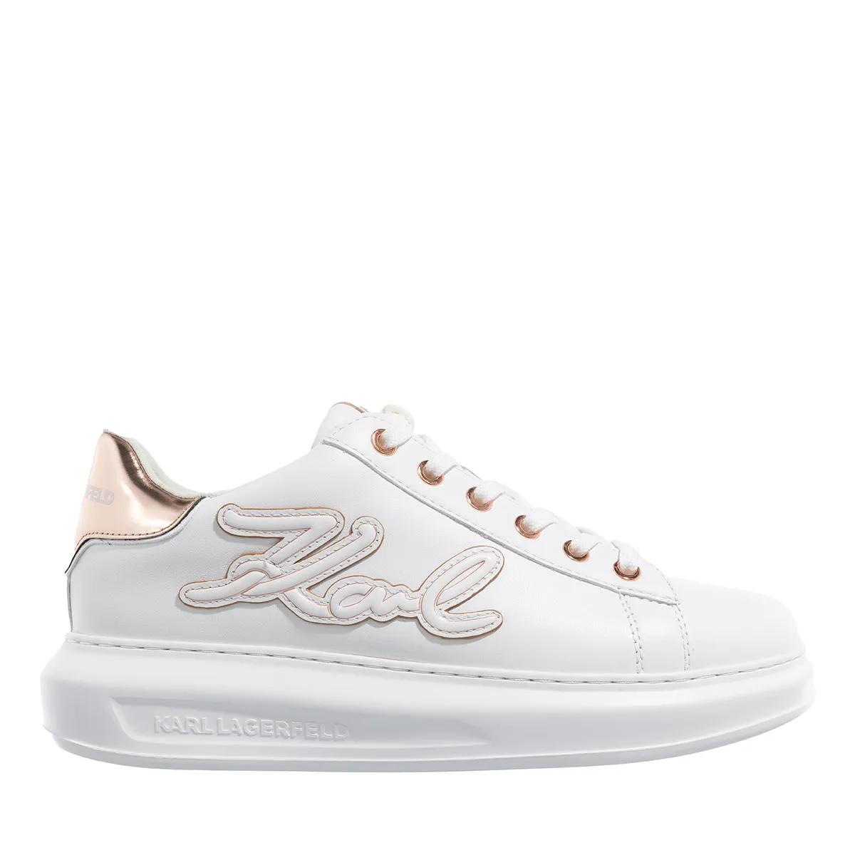 Karl Lagerfeld Low-Top Sneaker - Kapri Signia Emboss Lo Lace - Gr. 36 (EU) - in Weiß - für Damen von Karl Lagerfeld