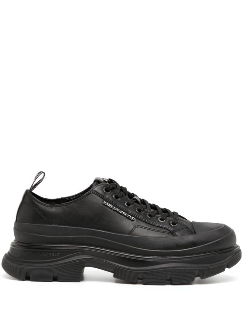 Karl Lagerfeld Lunar low-top leather sneakers - Black von Karl Lagerfeld