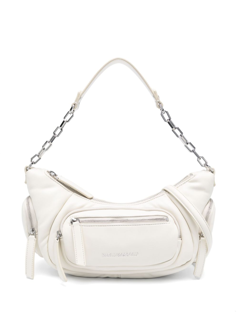 Karl Lagerfeld Medium City shoulder bag - White von Karl Lagerfeld