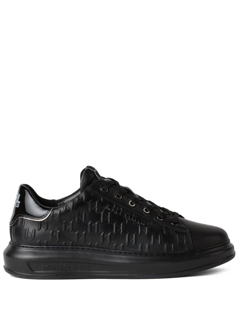 Karl Lagerfeld Monogram Kapri leather sneakers - Black von Karl Lagerfeld