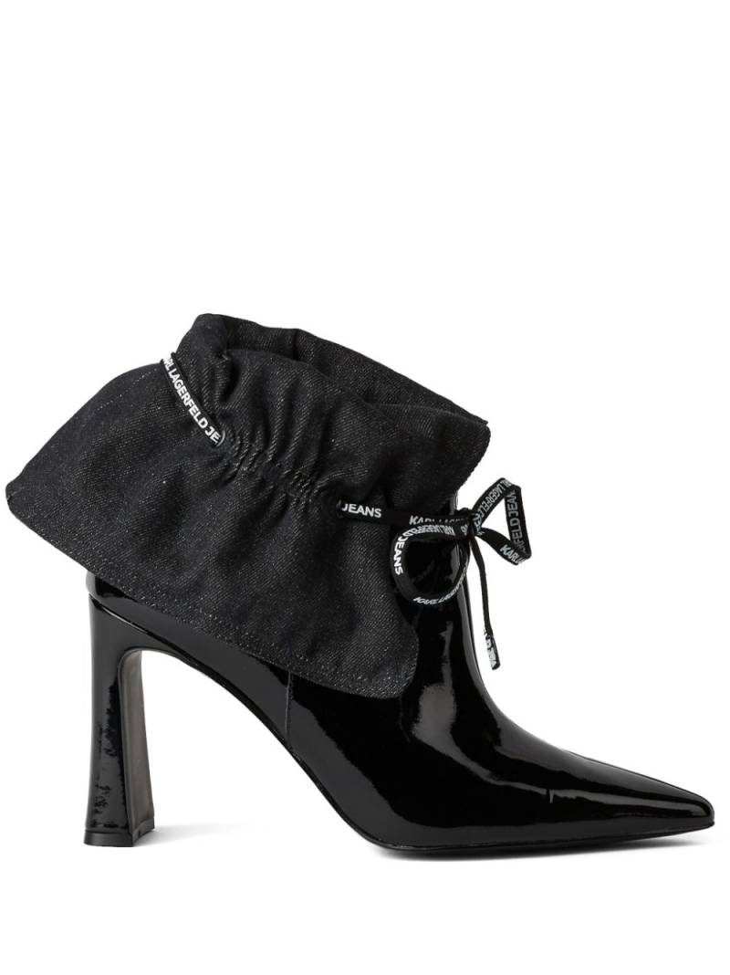 Karl Lagerfeld Jeans Panache leather ankle boots - Black von Karl Lagerfeld Jeans