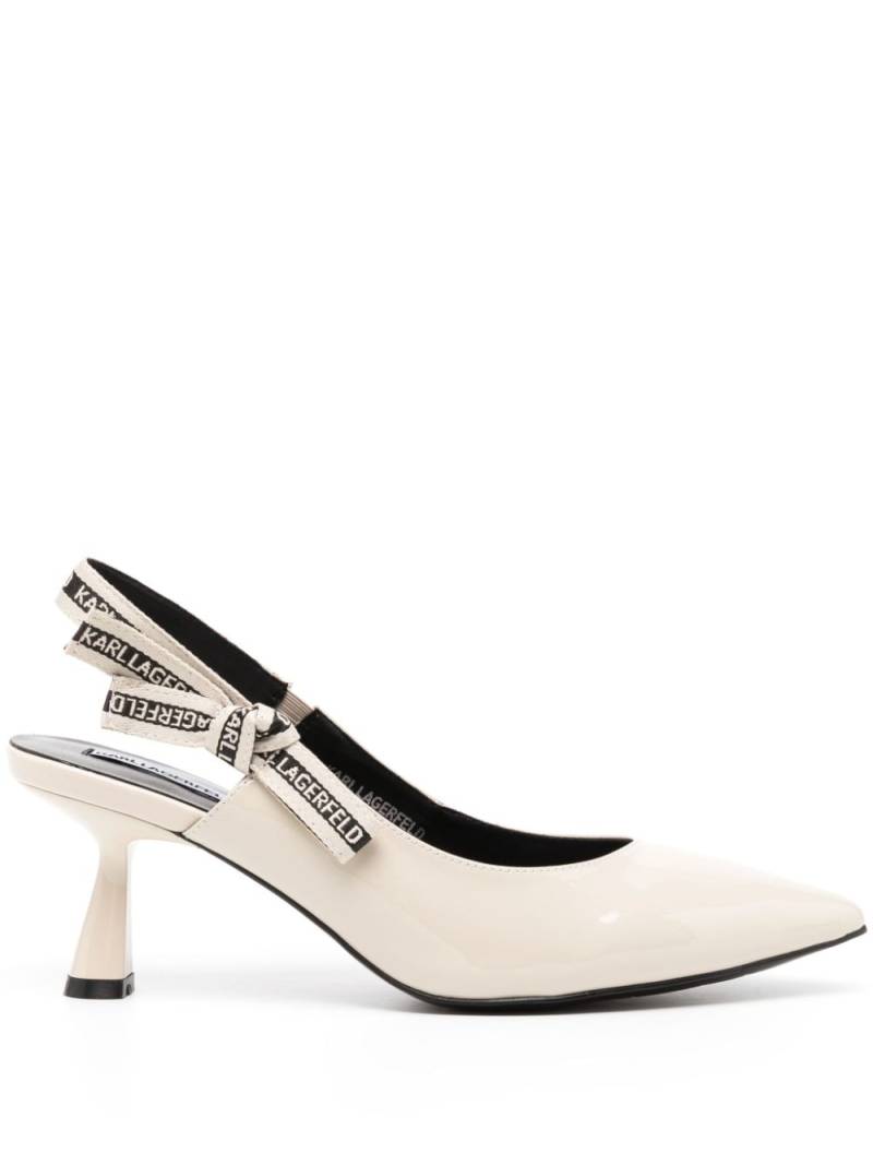 Karl Lagerfeld Panache logo-strap sandals - Neutrals von Karl Lagerfeld