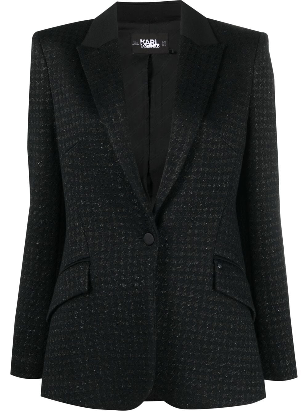 Karl Lagerfeld Premium Punto blazer - Black von Karl Lagerfeld