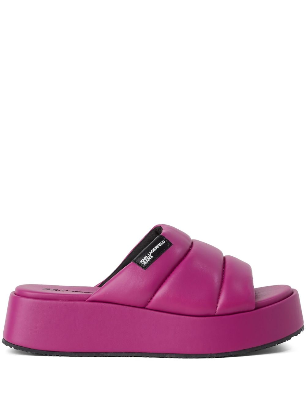 Karl Lagerfeld Puffa wedge slides - Pink von Karl Lagerfeld